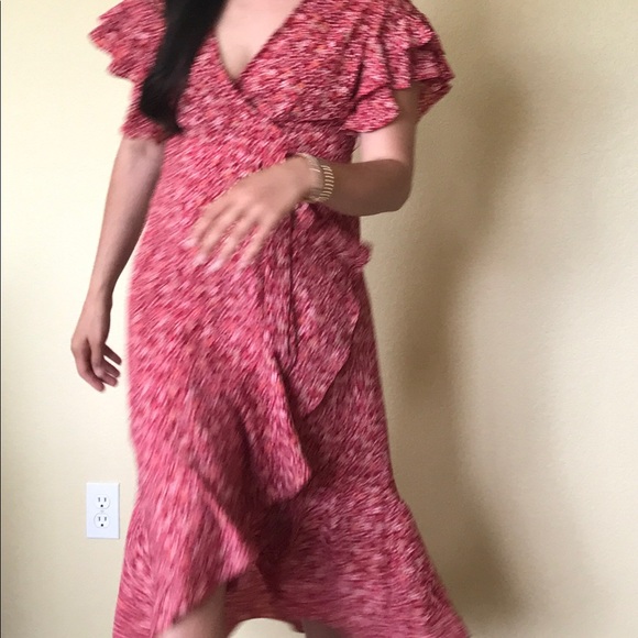 Max studio floral wrap dress misa style NWT - Picture 8 of 9